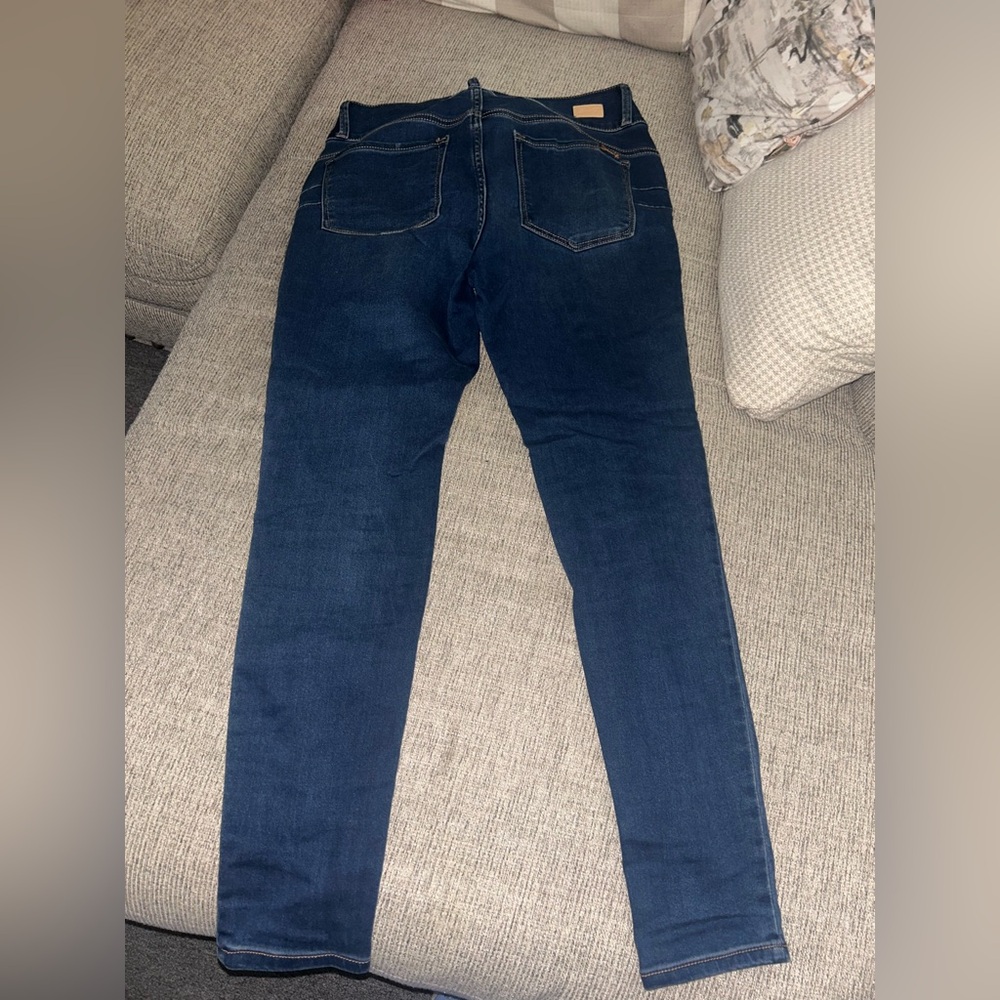 Seven7 Dark Blue Skinny Jeans - Picture 6 of 7